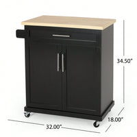 Versatile Rolling Kitchen Cart With Storage And Adjustable Shelves For Dining And Cooking Needs