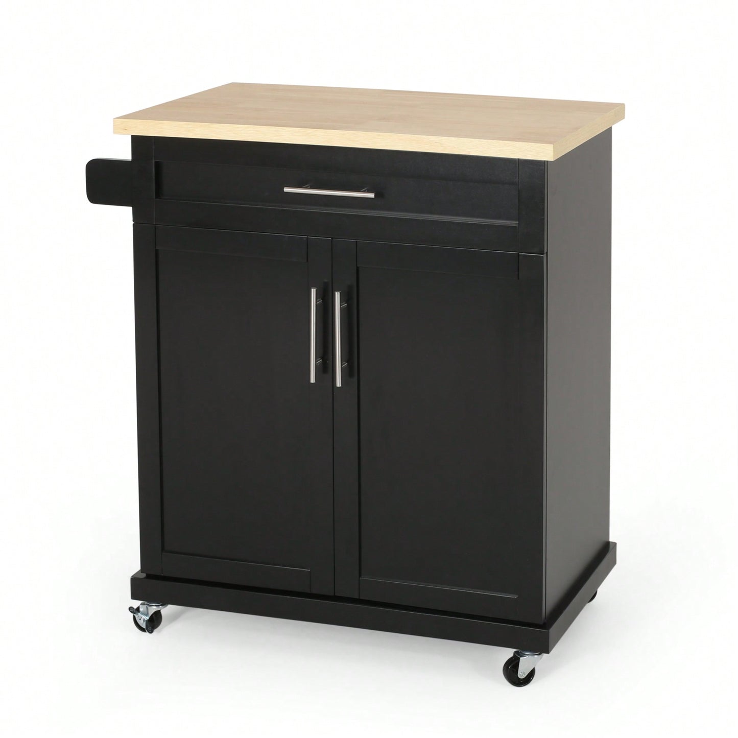 Versatile Rolling Kitchen Cart With Storage And Adjustable Shelves For Dining And Cooking Needs