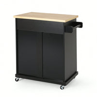 Versatile Rolling Kitchen Cart With Storage And Adjustable Shelves For Dining And Cooking Needs