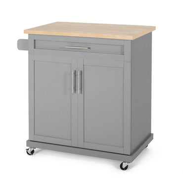 Versatile Rolling Kitchen Cart With Storage And Adjustable Shelves For Dining And Cooking Needs