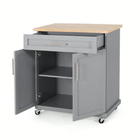 Versatile Rolling Kitchen Cart With Storage And Adjustable Shelves For Dining And Cooking Needs