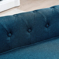 Stylish Elevated Dog Sofa Bed For Medium And Large Dogs, Durable And Comfortable Pet Couch In Blue