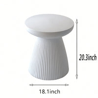 Modern Heavy Duty Faux Terrazzo Accent Table 18.1 H Sturdy Indoor Outdoor Decorative Garden End Table Plant Side Table