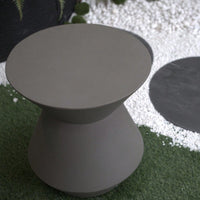 Modern Heavy Duty Faux Terrazzo Accent Table 18.1" H Decorative Garden Corner Side Table For Indoor Outdoor Use