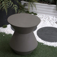 Modern Heavy Duty Faux Terrazzo Accent Table 18.1" H Decorative Garden Corner Side Table For Indoor Outdoor Use