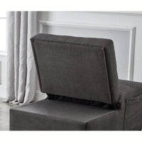 Linen Fabric Recliner Chair Bed For Living Room And Bedroom Furniture Grey