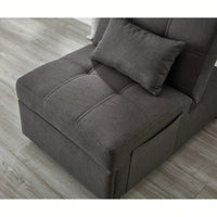 Linen Fabric Recliner Chair Bed For Living Room And Bedroom Furniture Grey