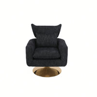 Teddy Fabric 360-Degree Swivel Accent Chair For Stylish Living Room Decor White