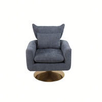 Teddy Fabric 360-Degree Swivel Accent Chair For Stylish Living Room Decor White