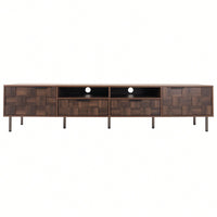 Mid Century Modern TV Stand for TVs Up to 85 Inches with 2 Drawers Stylish Media Console Table for Living Room Bedroom Home Theatre