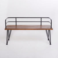 Industrial Wood And Metal Workbench For Versatile Home And Workshop Use