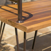 Industrial Wood And Metal Workbench For Versatile Home And Workshop Use