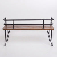 Industrial Wood And Metal Workbench For Versatile Home And Workshop Use