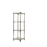 Heavy Duty 4-Tier Stainless Steel Storage Shelving Unit 100lbs Per Shelf For Indoor Outdoor Organization Modular Rack Extremely Durable