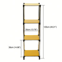 Heavy Duty 4-Tier Stainless Steel Storage Shelving Unit 100lbs Per Shelf For Indoor Outdoor Organization Modular Rack Extremely Durable