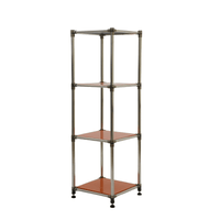 Heavy Duty 4-Tier Stainless Steel Storage Shelving Unit 100lbs Per Shelf For Indoor Outdoor Organization Modular Rack Extremely Durable