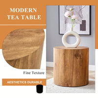 Versatile Cylindrical Table With Patterned Design For Coffee, Dining, Work, Or Writing Use