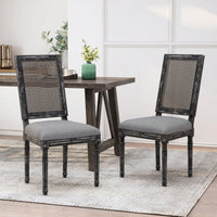 Set Of 2, Elegant Upholstered Dining Chair With Modern Design And Sturdy Frame