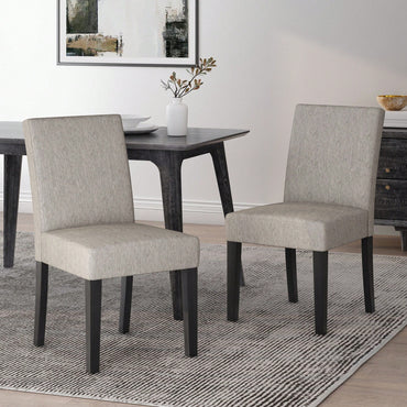 Set Of 2, Elegant Upholstered Dining Chair With Modern Design And Sturdy Frame
