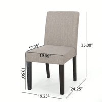 Set Of 2, Elegant Upholstered Dining Chair With Modern Design And Sturdy Frame