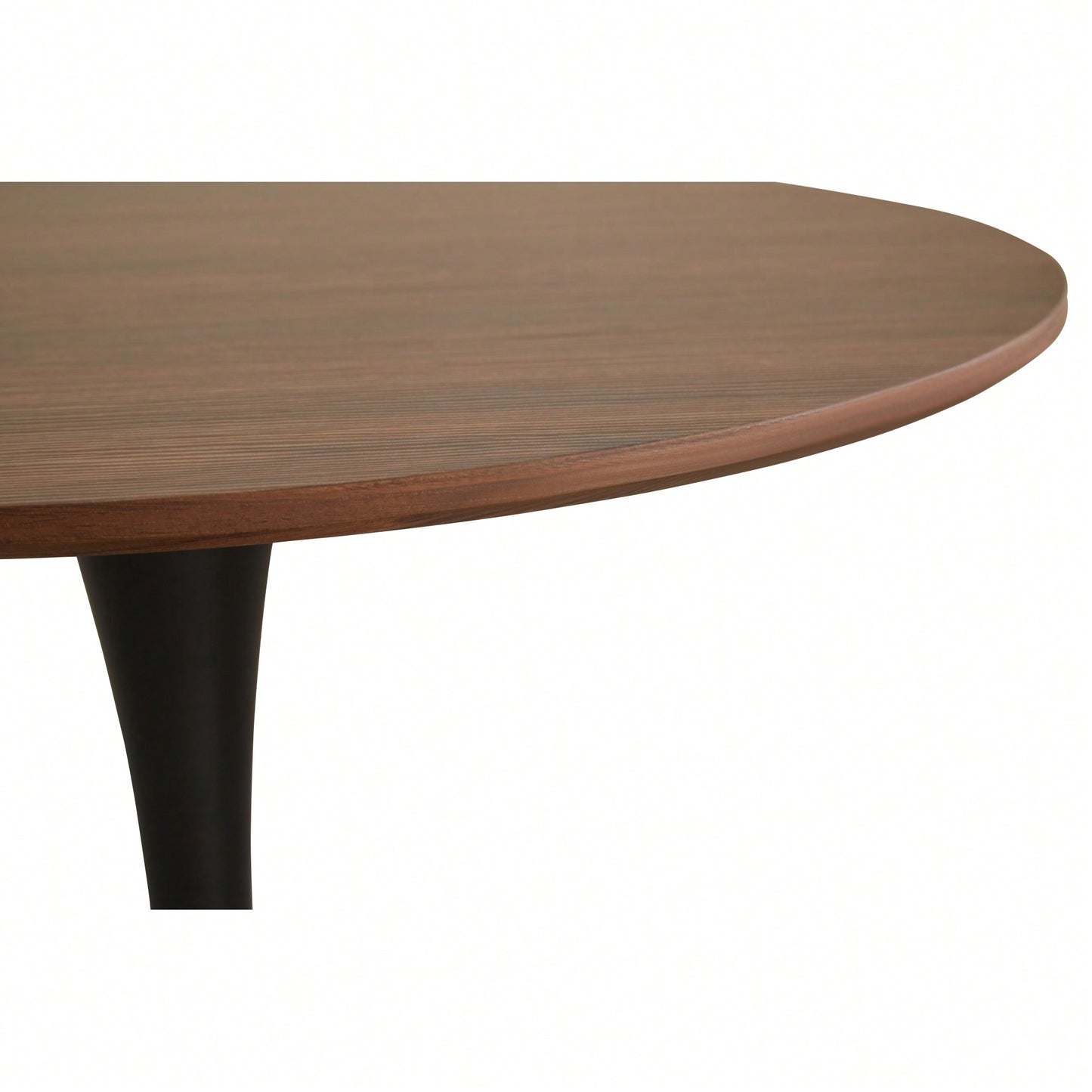 Modern Round Black Pedestal Dining Table 31.5" For Small Spaces Perfect For 2 To 4 People