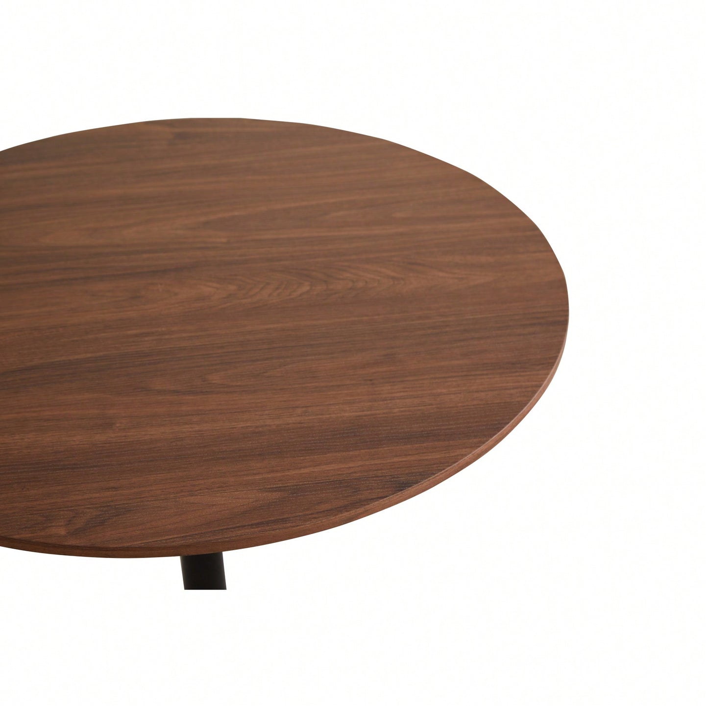 Modern Round Black Pedestal Dining Table 31.5" For Small Spaces Perfect For 2 To 4 People