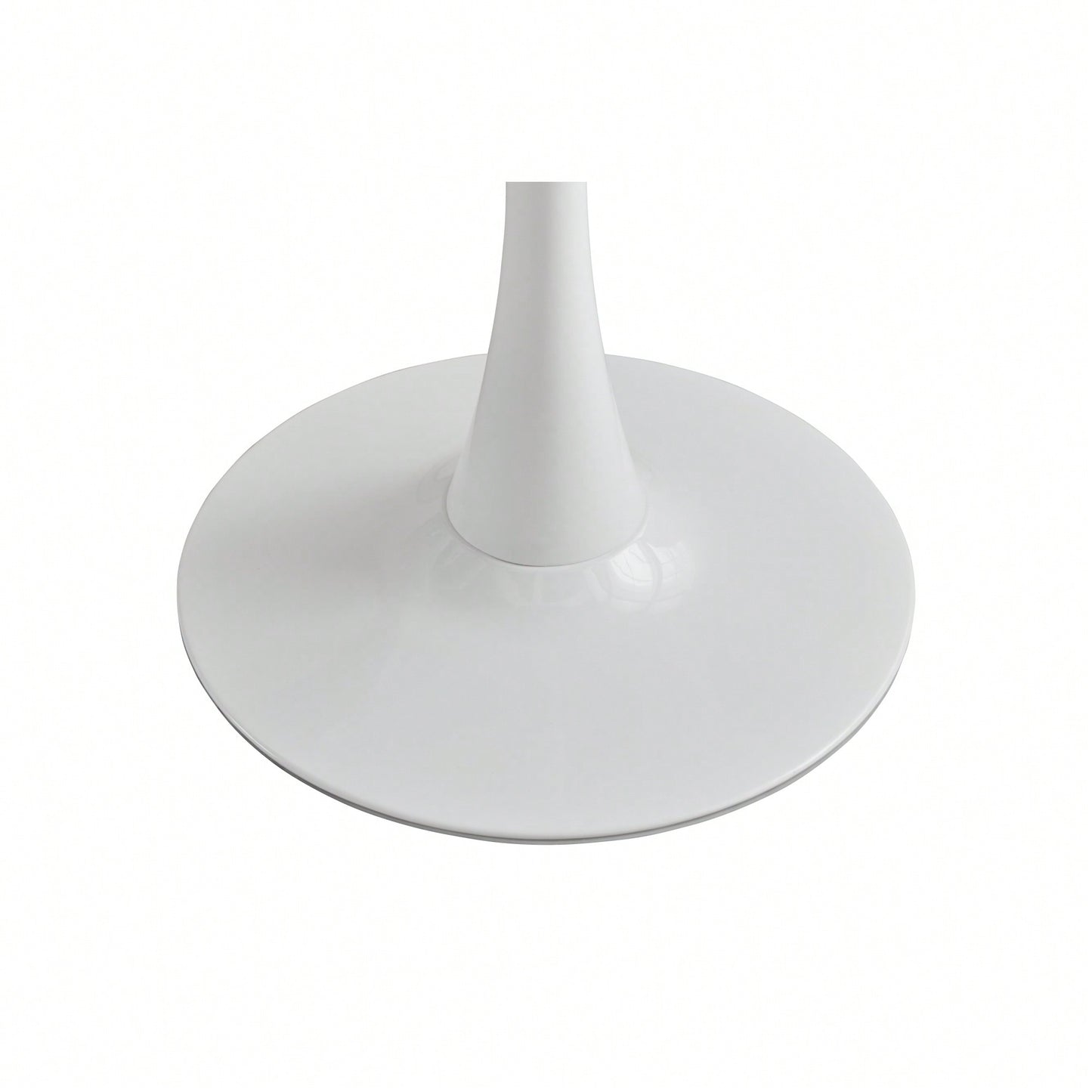 Modern Round Black Pedestal Dining Table 31.5" For Small Spaces Perfect For 2 To 4 People