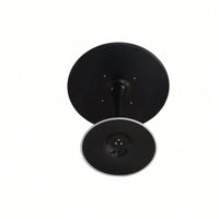 Modern Round Black Pedestal Dining Table 31.5" For Small Spaces Perfect For 2 To 4 People