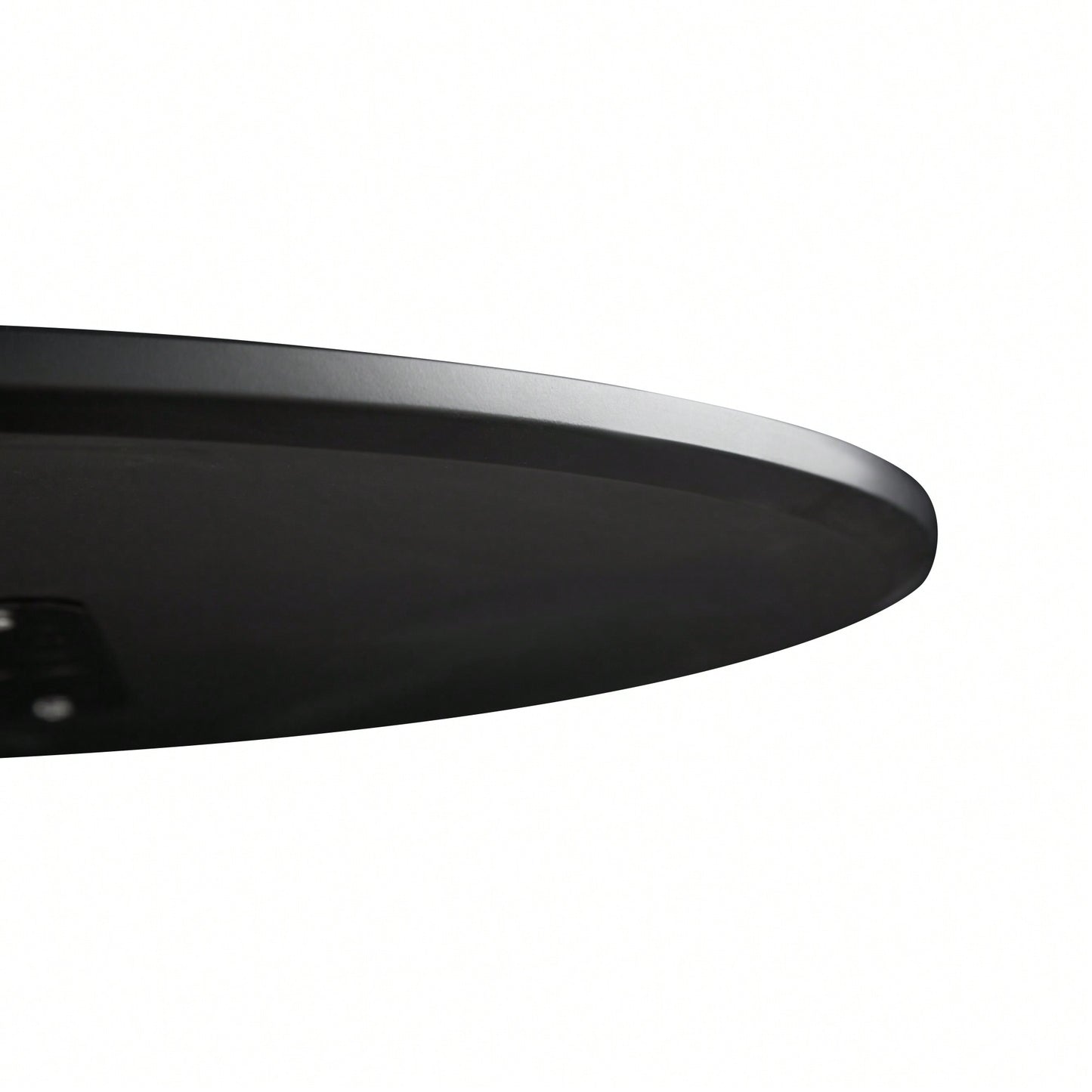 Modern Round Black Pedestal Dining Table 31.5" For Small Spaces Perfect For 2 To 4 People