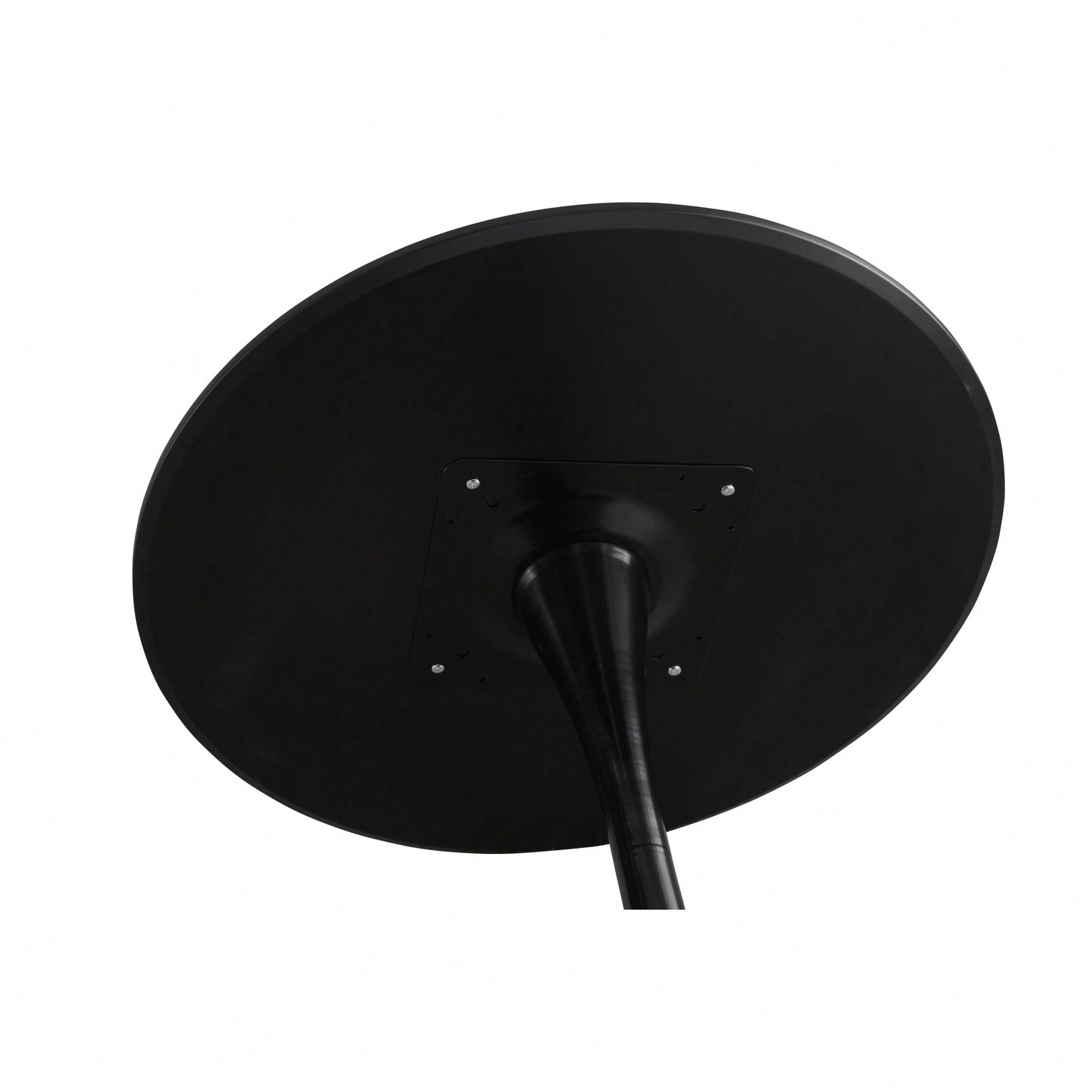 Modern Round Black Pedestal Dining Table 31.5" For Small Spaces Perfect For 2 To 4 People