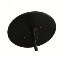 Modern Round Black Pedestal Dining Table 31.5" For Small Spaces Perfect For 2 To 4 People
