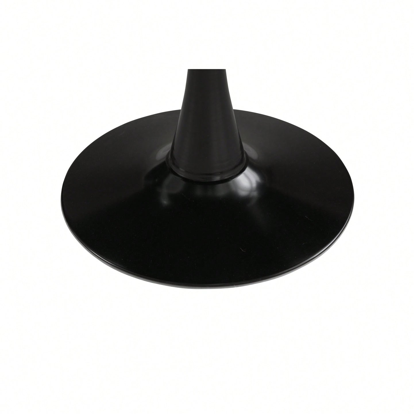 Modern Round Black Pedestal Dining Table 31.5" For Small Spaces Perfect For 2 To 4 People