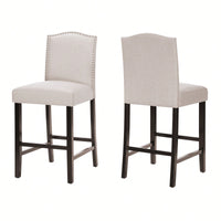 Set Of 2, Stylish Modern Counter Stool With Comfortable Seat And Sleek Design For Kitchen Or Bar Use