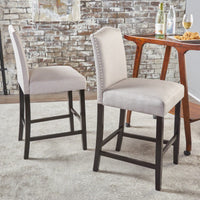 Set Of 2, Stylish Modern Counter Stool With Comfortable Seat And Sleek Design For Kitchen Or Bar Use