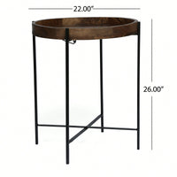 Modern Round End Table For Living Room Or Bedroom Stylish Accent Furniture