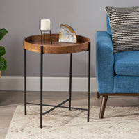 Modern Round End Table For Living Room Or Bedroom Stylish Accent Furniture