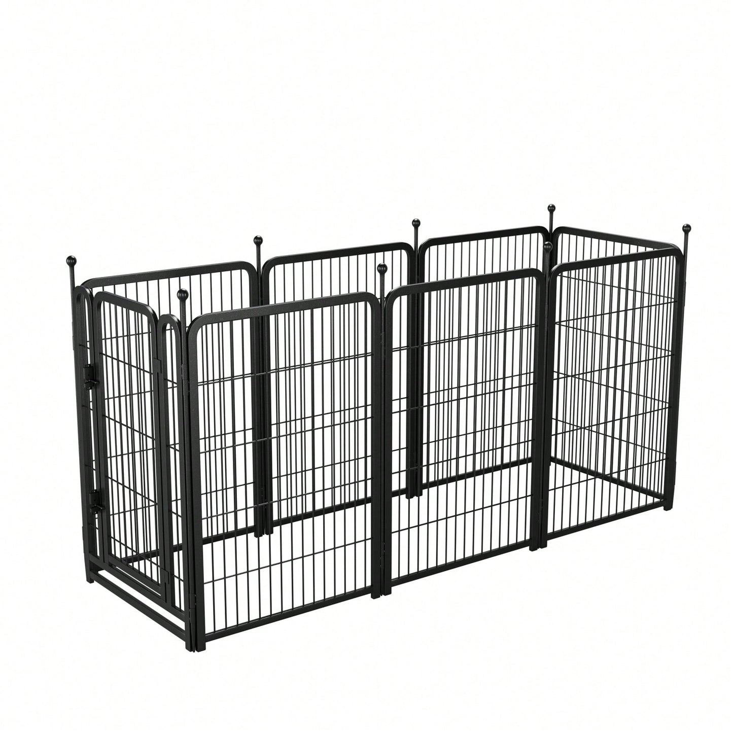 Heavy Duty 8 Panel Dog Playpen 40 Inch Tall Foldable Pet Exercise Fence For Indoor Outdoor Use Suitable For Large Medium Small Dogs