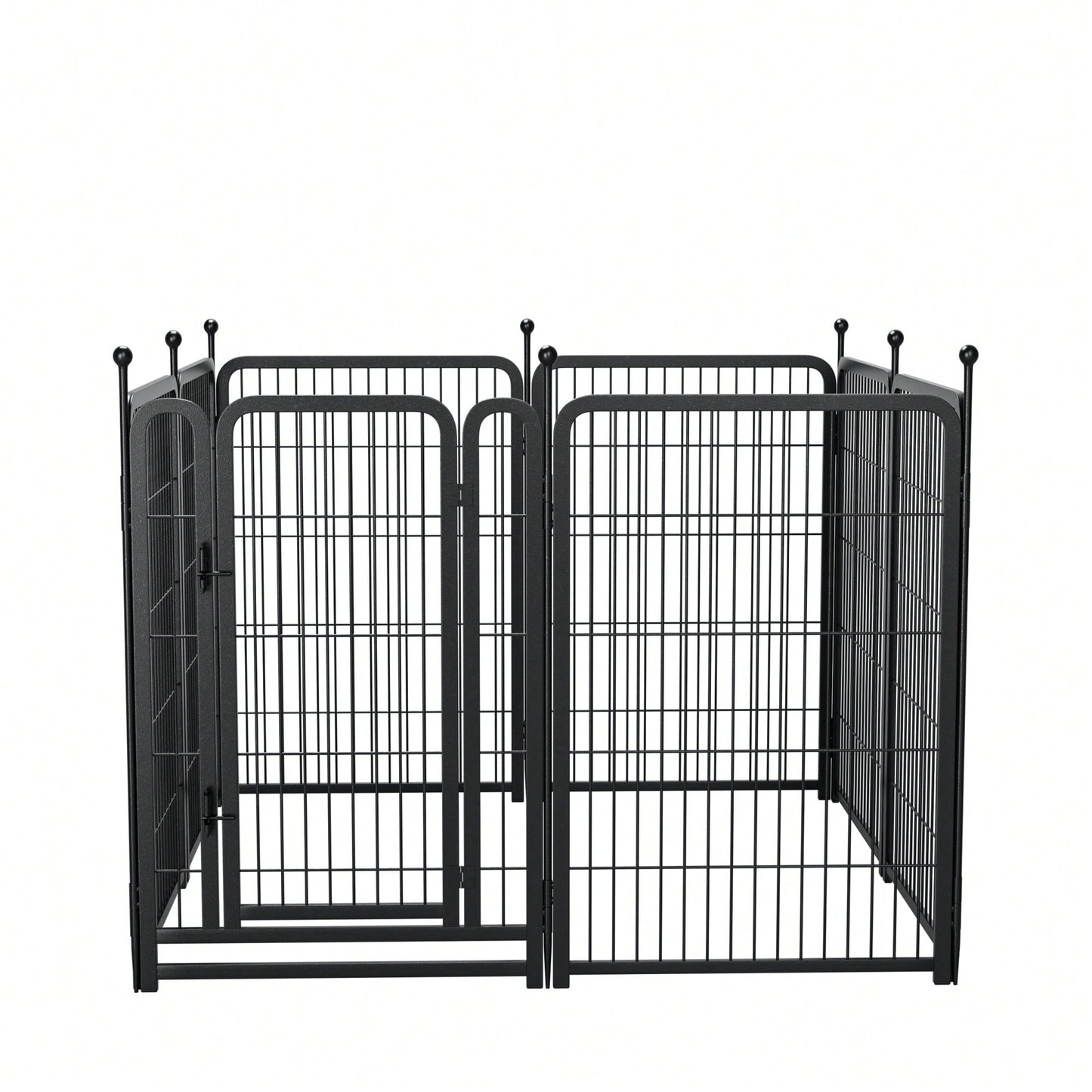 Heavy Duty 8 Panel Dog Playpen 40 Inch Tall Foldable Pet Exercise Fence For Indoor Outdoor Use Suitable For Large Medium Small Dogs