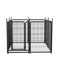 Heavy Duty 8 Panel Dog Playpen 40 Inch Tall Foldable Pet Exercise Fence For Indoor Outdoor Use Suitable For Large Medium Small Dogs