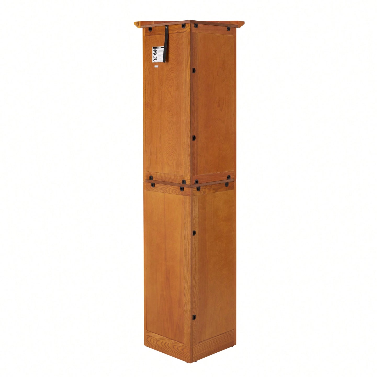 72 Inch Corner Kitchen Pantry Storage Cabinet With 8 Doors Adjustable Shelves For Bathroom Living Room And Kitchen Cherry Finish