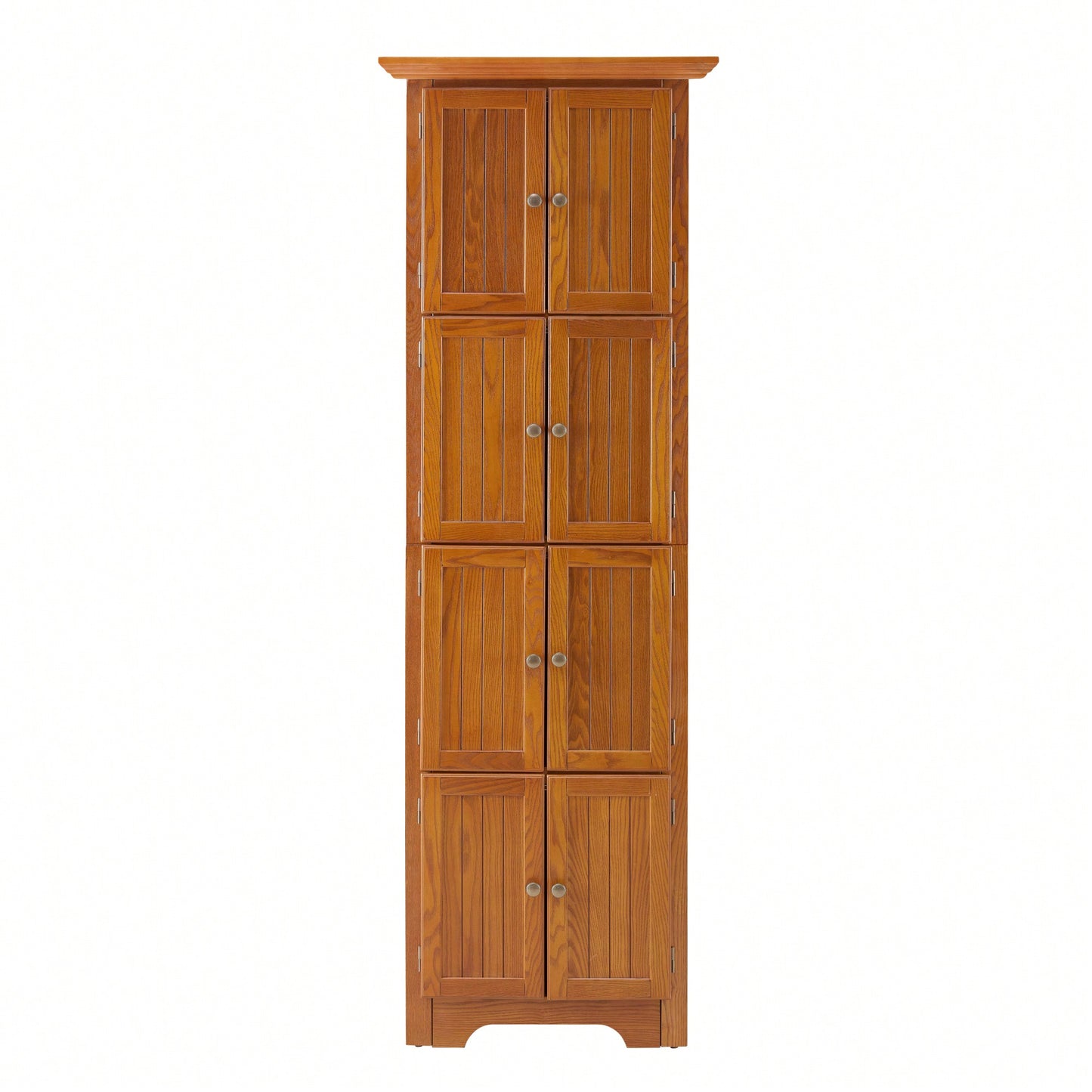 72 Inch Corner Kitchen Pantry Storage Cabinet With 8 Doors Adjustable Shelves For Bathroom Living Room And Kitchen Cherry Finish