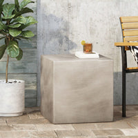 Outdoor MGO Side Table For Patio And Garden Use Light Grey