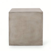 Outdoor MGO Side Table For Patio And Garden Use Light Grey