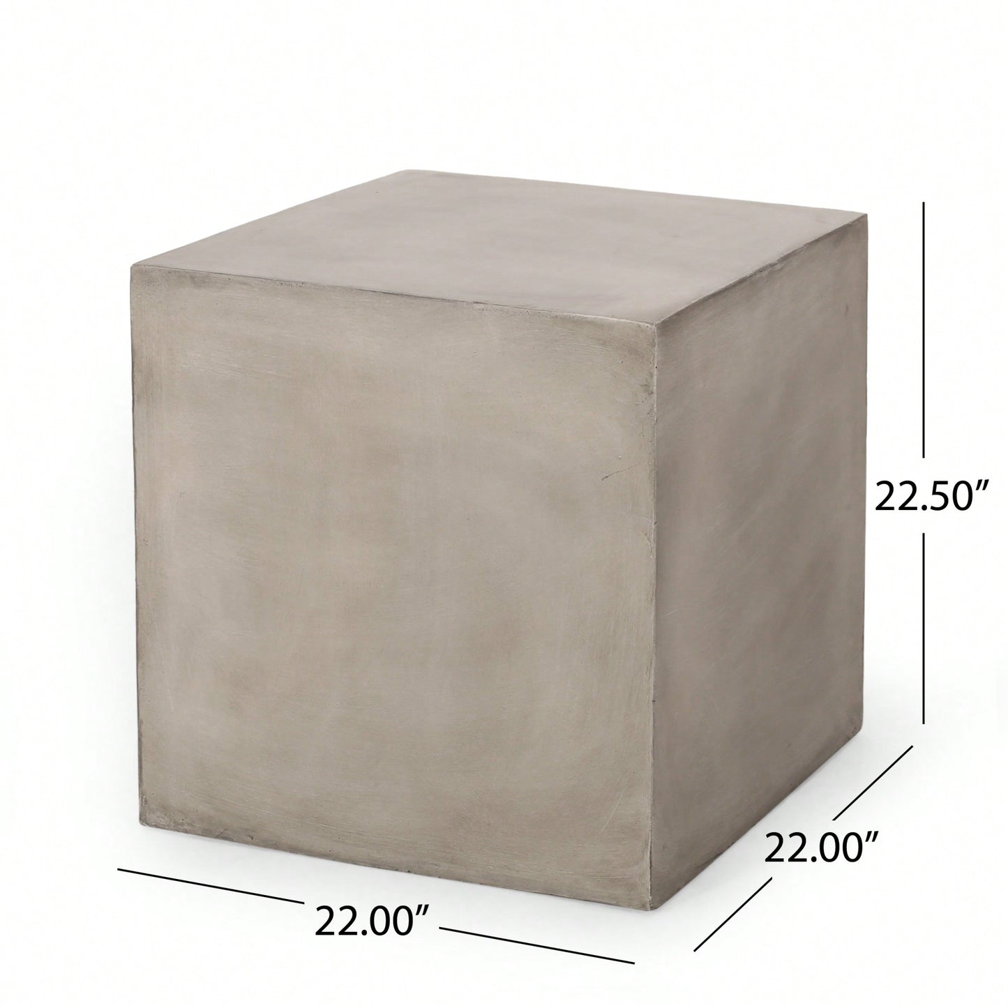 Outdoor MGO Side Table For Patio And Garden Use Light Grey