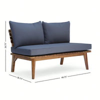 Elegant Two-Seater Upholstered Loveseat For Cozy Living Room Spaces