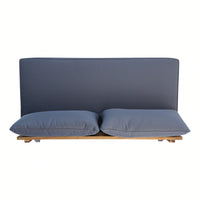 Elegant Two-Seater Upholstered Loveseat For Cozy Living Room Spaces