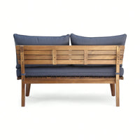 Elegant Two-Seater Upholstered Loveseat For Cozy Living Room Spaces