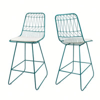Set Of 2, Modern Adjustable Height Counter Stool With Comfortable Cushion And Sleek Design