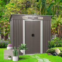 6ft X 4ft Durable Outdoor Metal Storage Shed For Garden Tools And Equipment