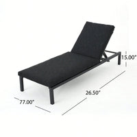 Chaise Lounge For Modern Living Spaces Dark Grey
